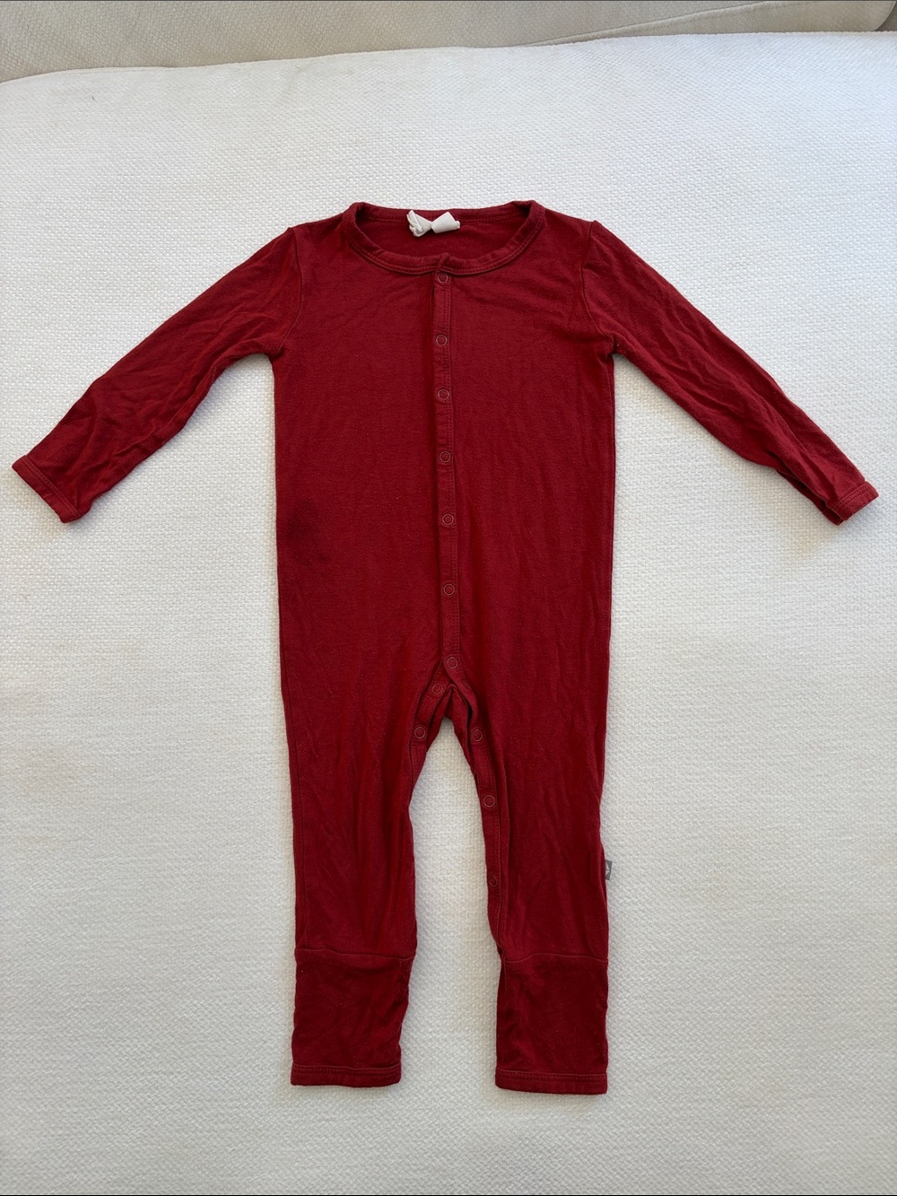 Kyte BABY Snap Romper in Scarlet